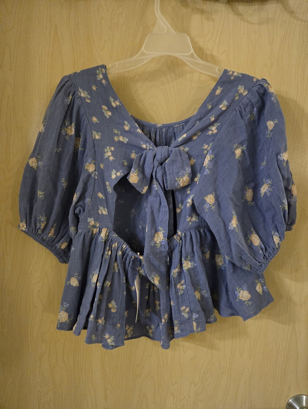 NWT Free People Chloe Printed Top (XS) - Picture 4 of 6